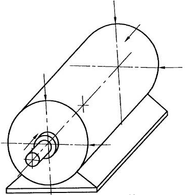 圖2：不可拆卸零部件電機(jī)不能按圖1測(cè)量時(shí)的測(cè)量點(diǎn)