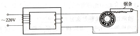 電火花處理電機(jī)軸承松動(dòng)故障示意圖