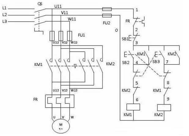 電動(dòng)機(jī)互鎖電路圖